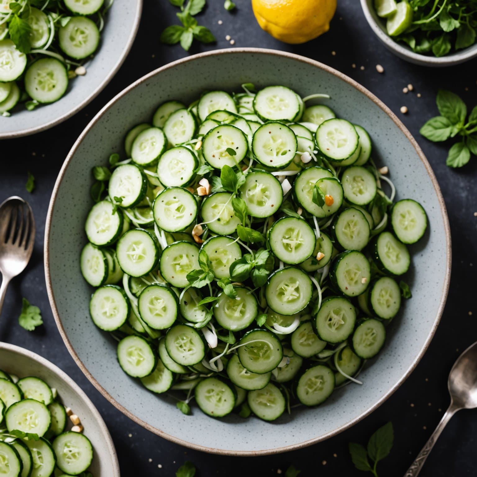 Oppfriskende agurksalat