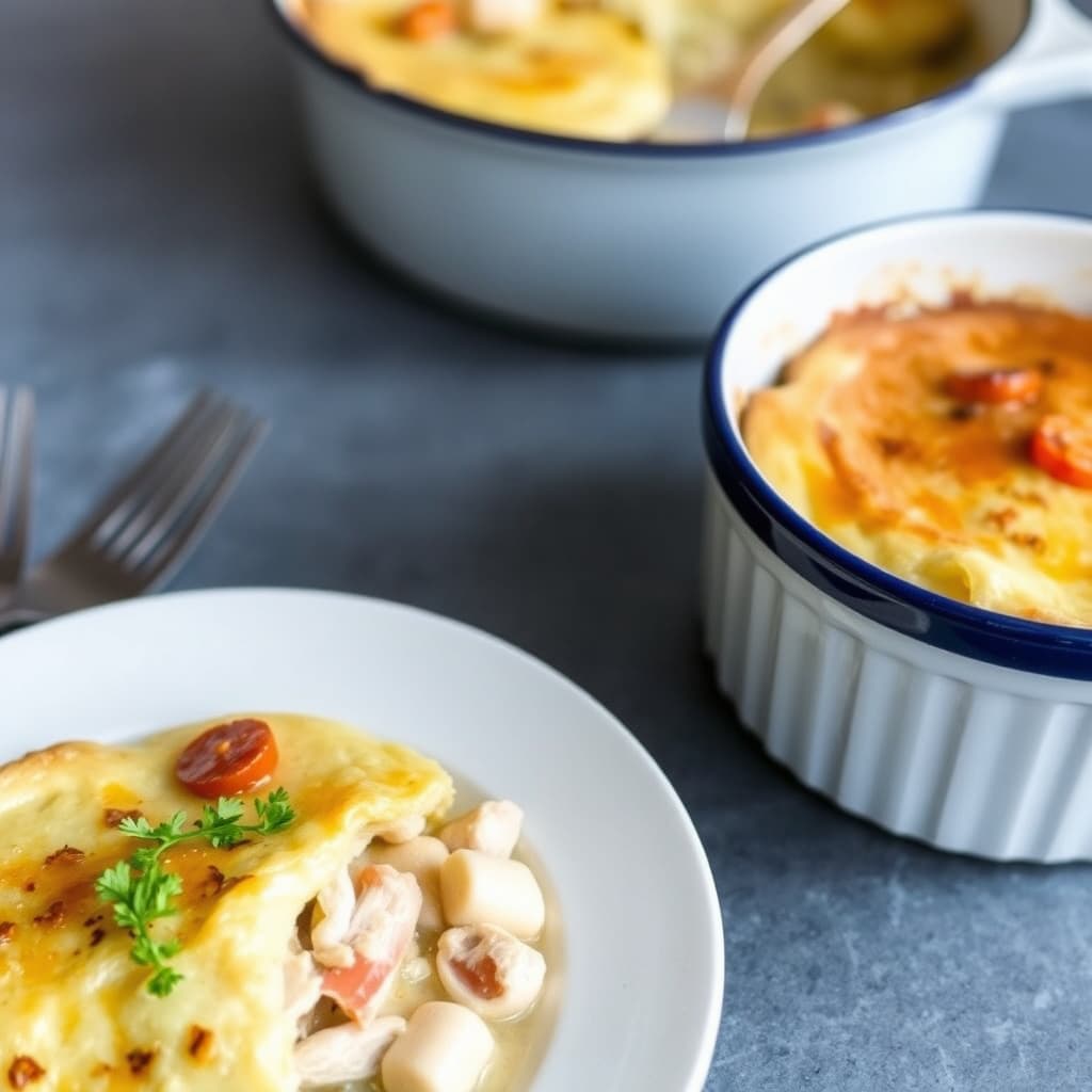 Opplyst kyllinggryte i paibunn