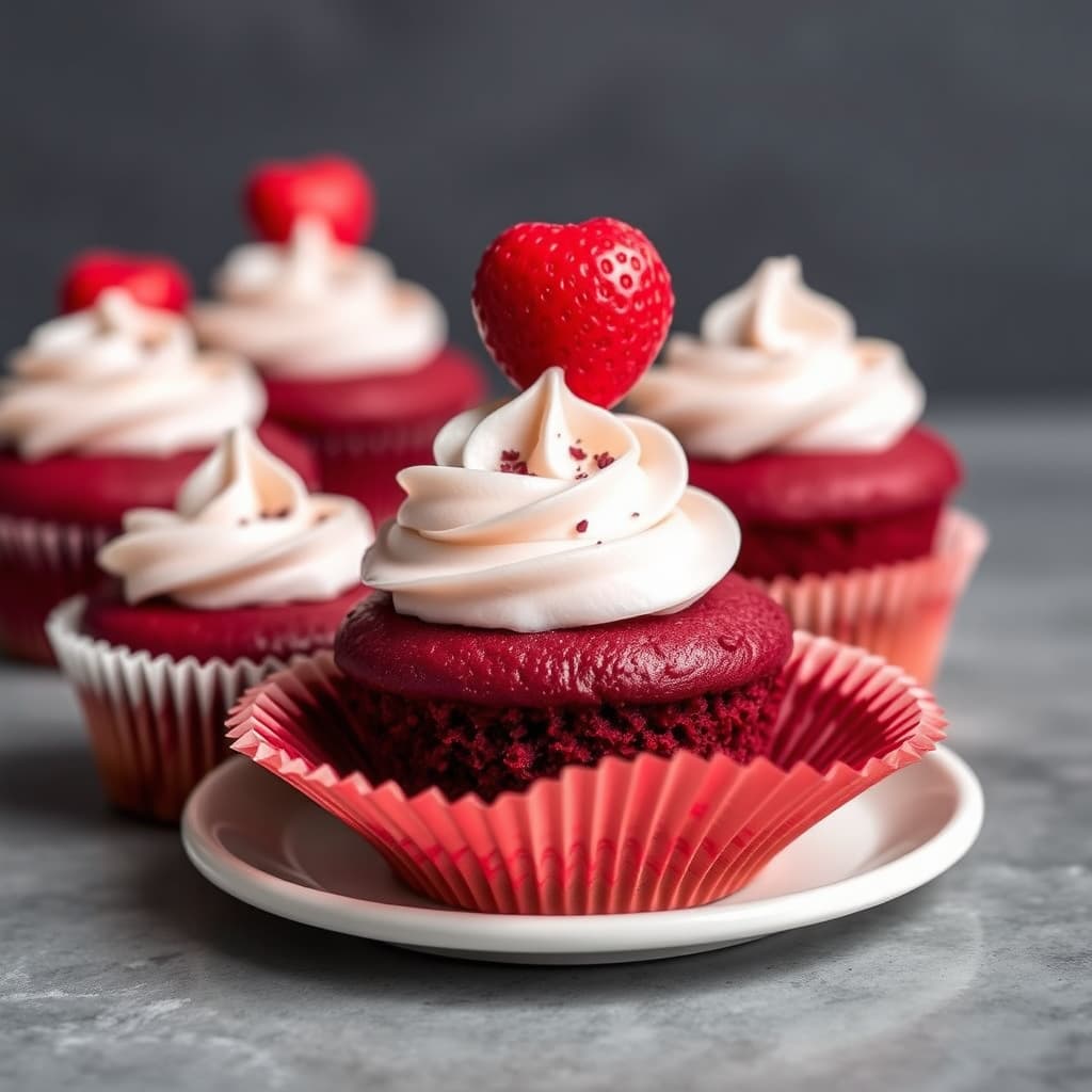 Oppskrift på Platinum Velvet Cupcake