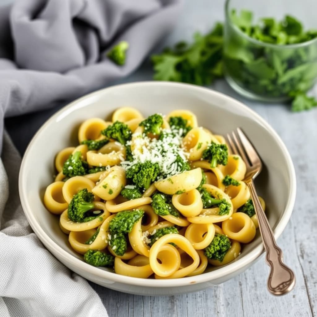 Orecchiette med brokkoli rabe-pesto