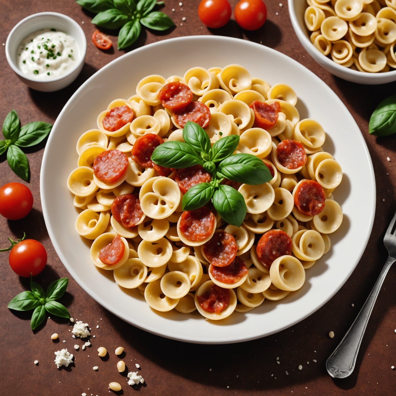 Orecchiette-pasta med Margherita® Genoa-salami