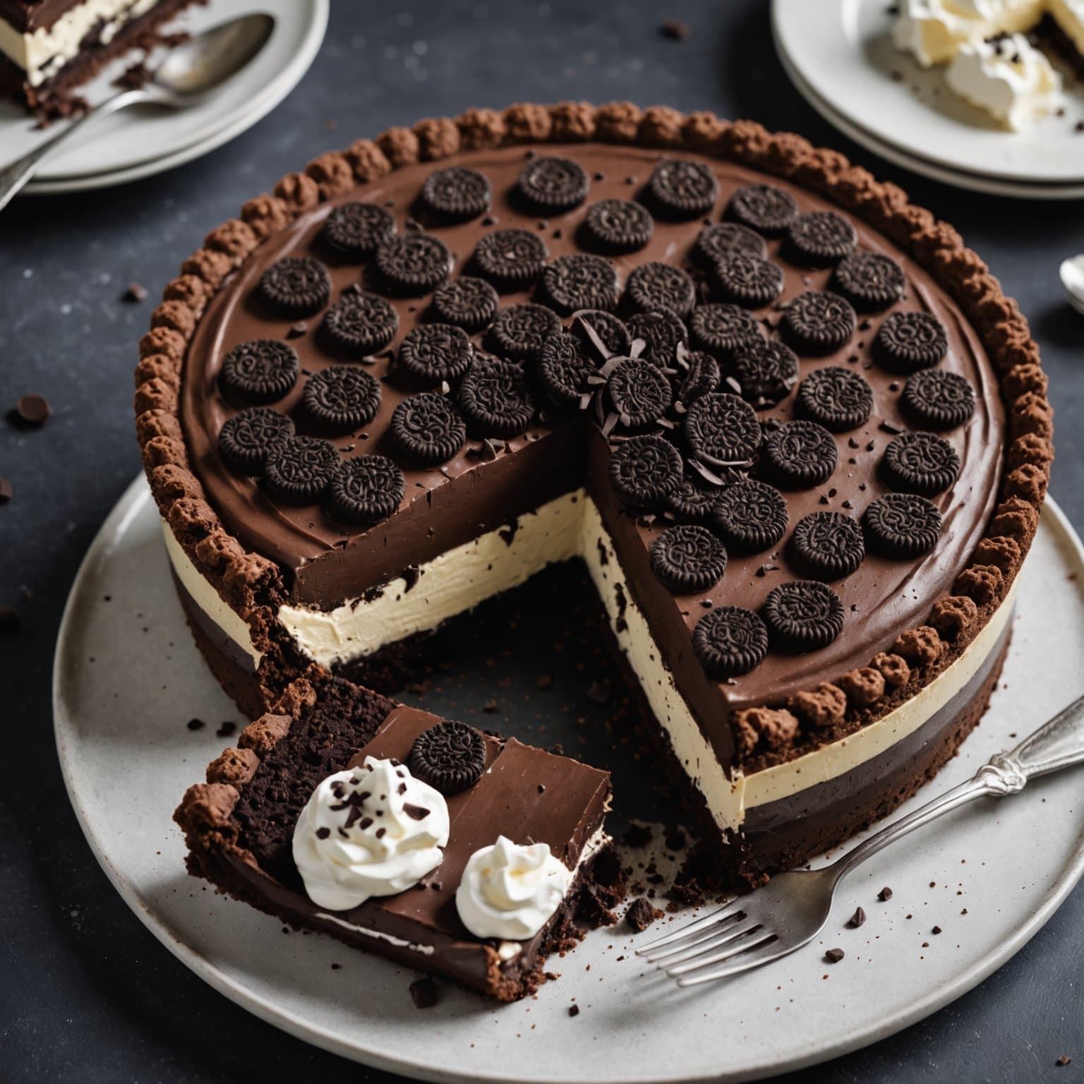 OREO® Trefarget sjokoladekake med tre lag