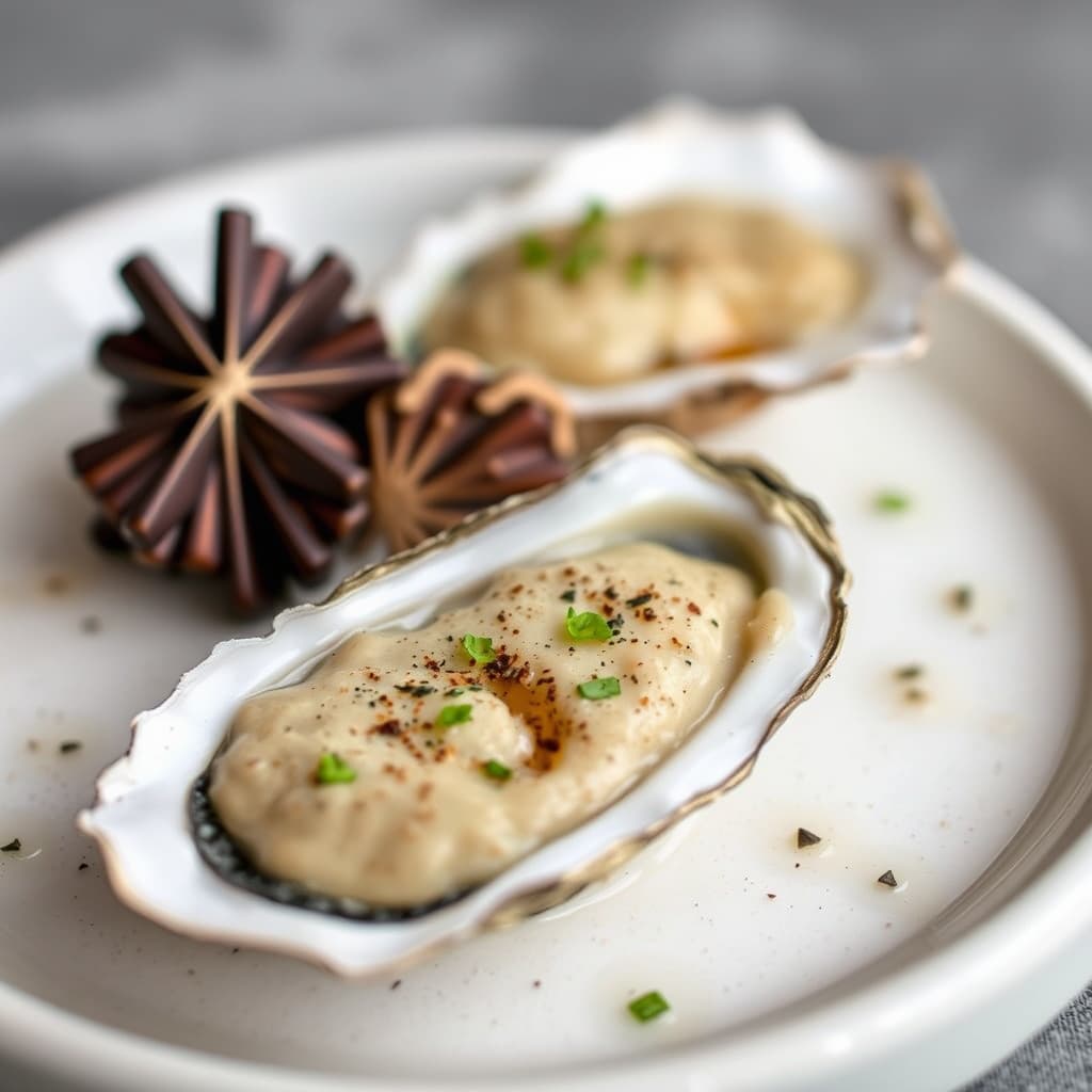 Østers med trøffelfroth