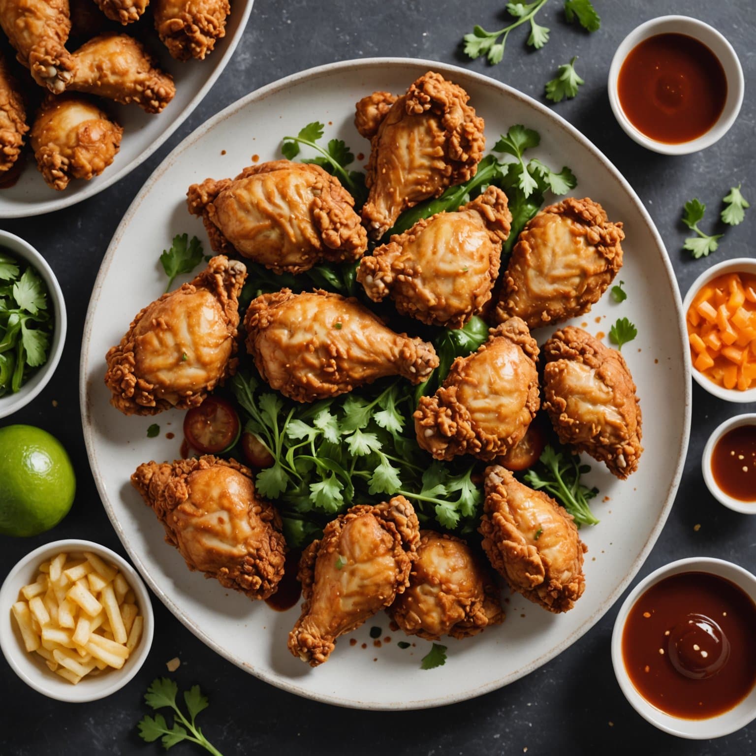 Østlig-inspirert stekt kylling