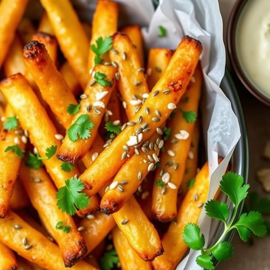 Ovenbakt fries med korianderfrø