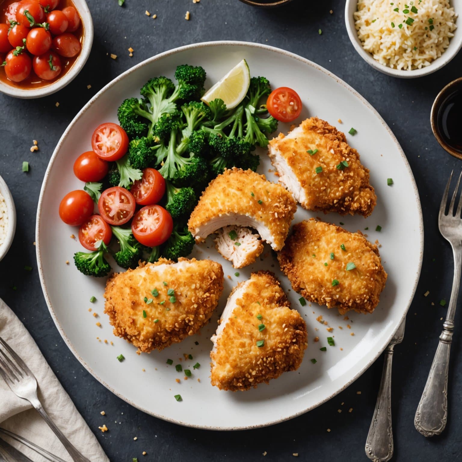 Ovenbakt Panko-kylling