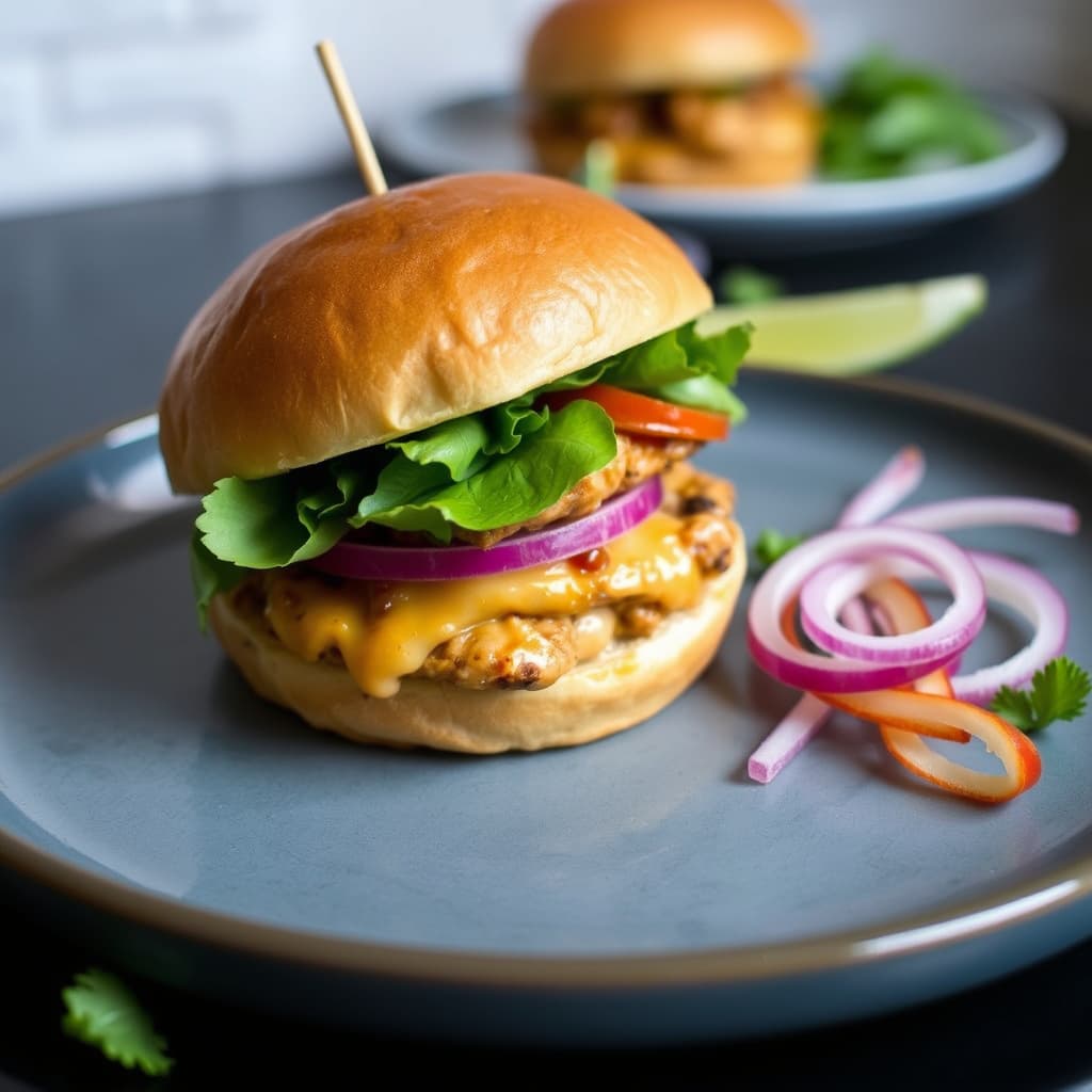 Pad Thai kyllingburger