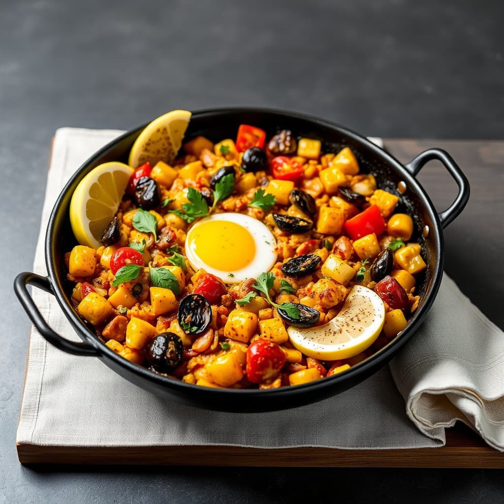 Paella del Reyes' kombinasjons-paella