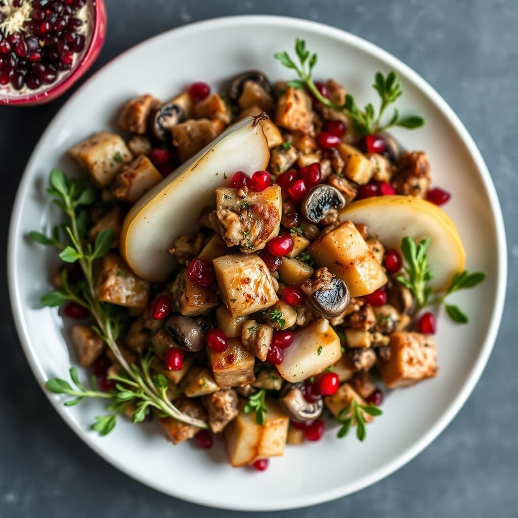 Pære-, sopp- og granateppfylling