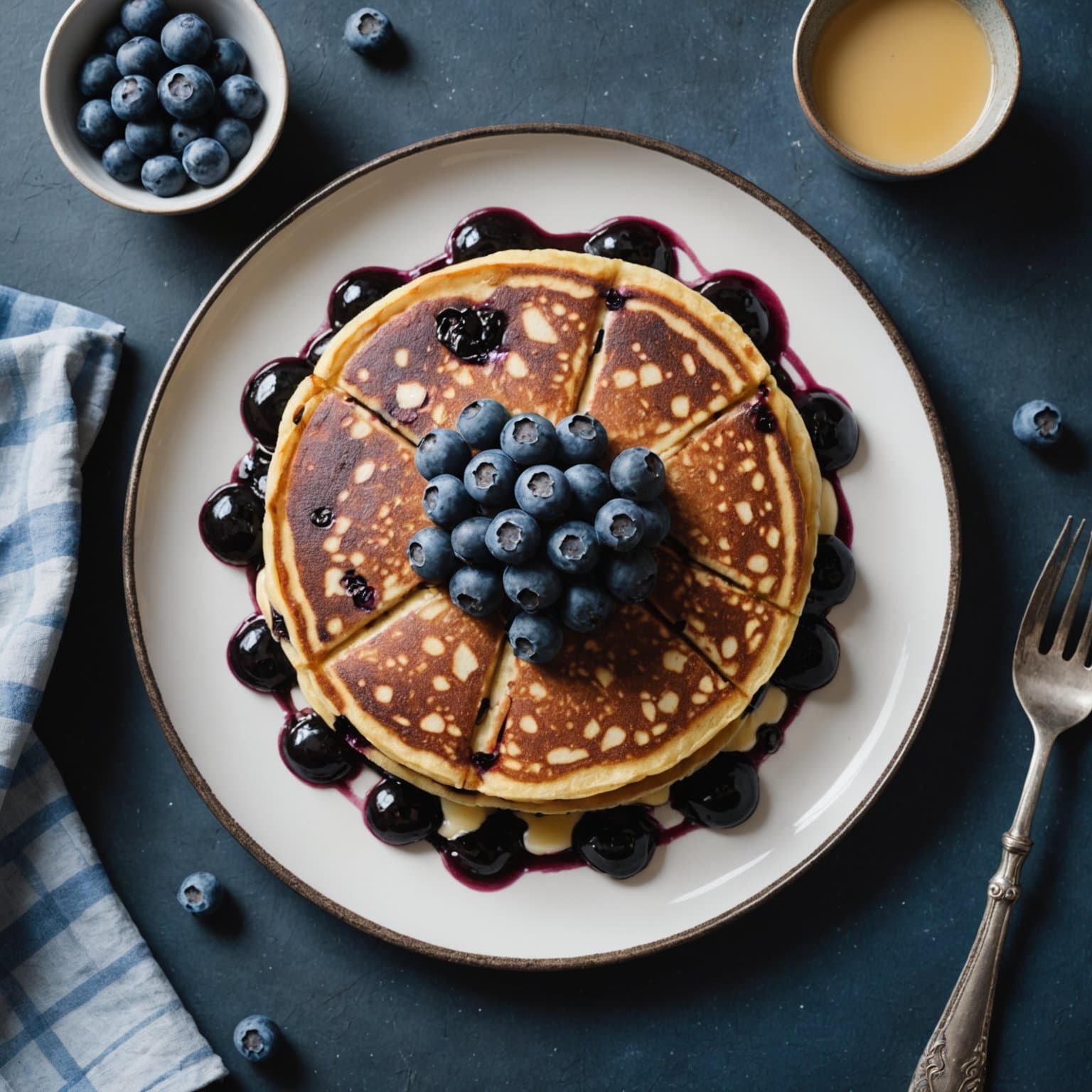 Paleo blåbærpannekake i støpejern