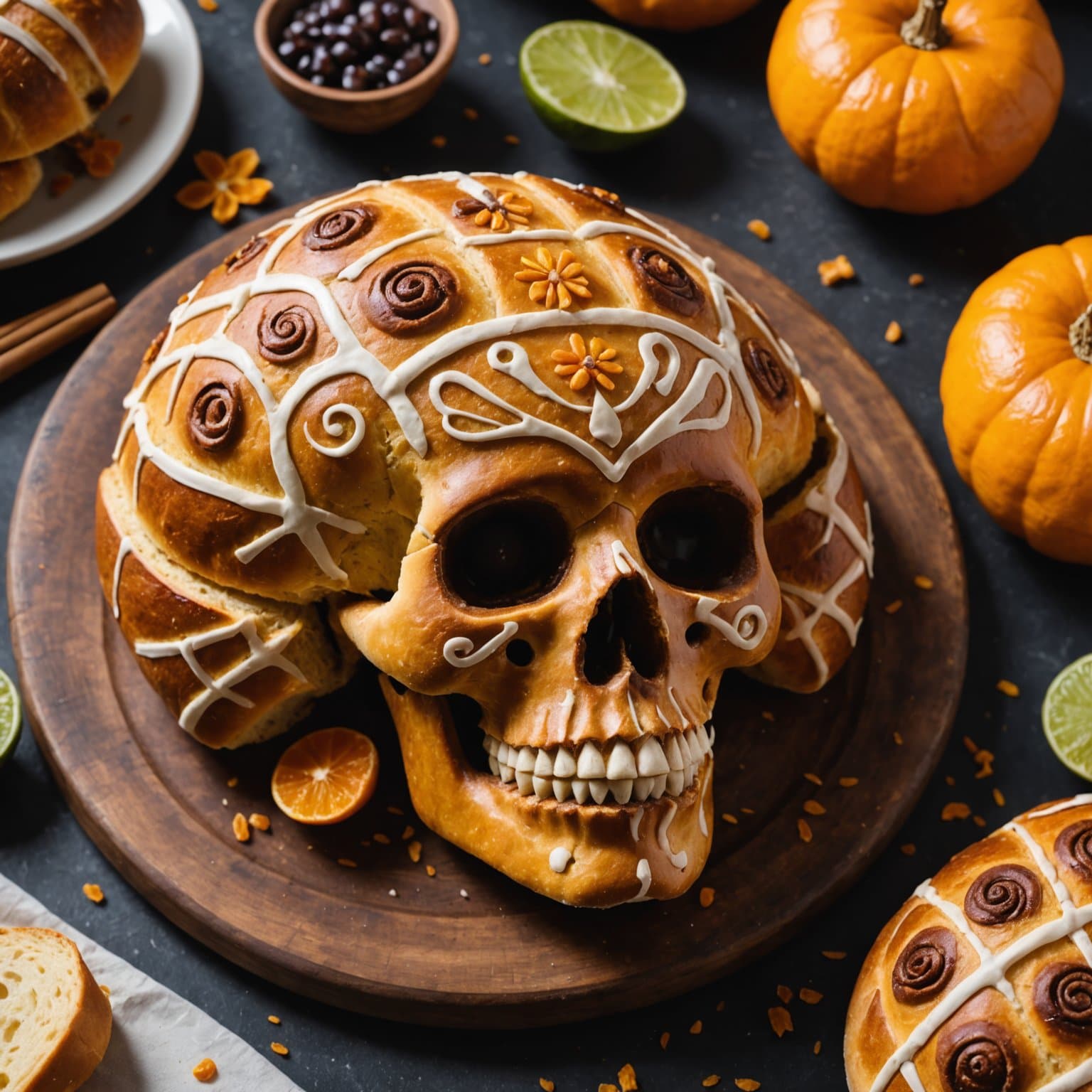 Pan de Muertos (Mexicansk dødsbrød)