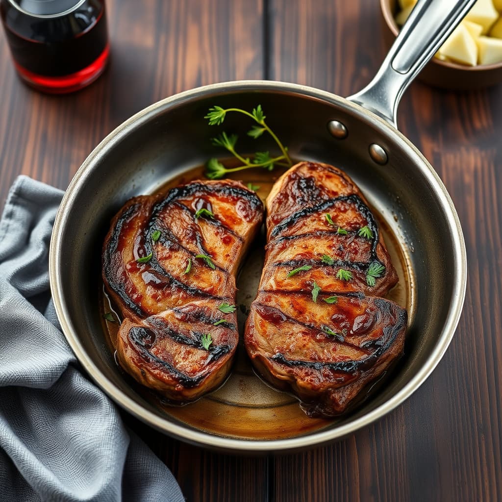 Panerte ribeye-biffer med cowboykaffe-paneblanding