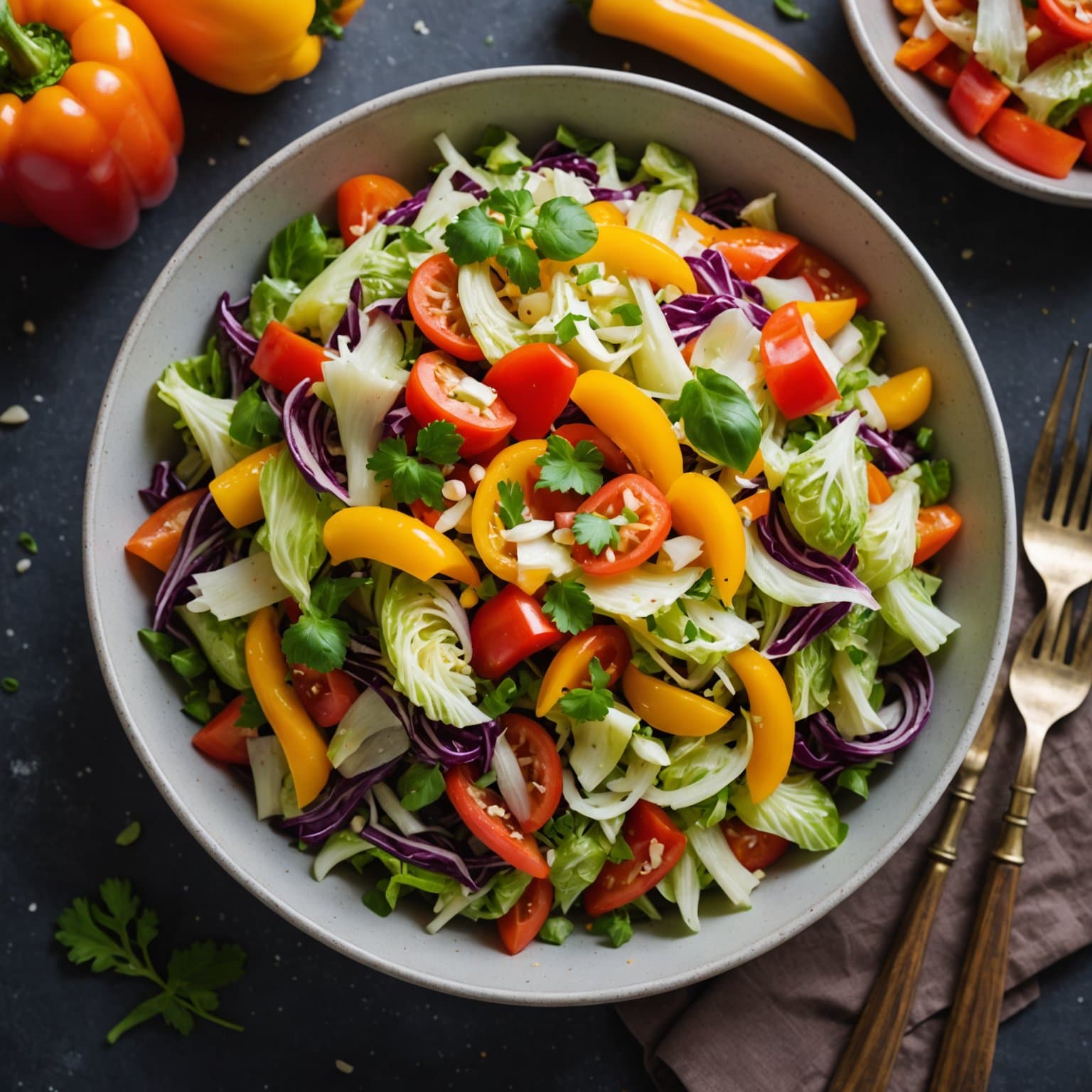 Paprikasalat med kål