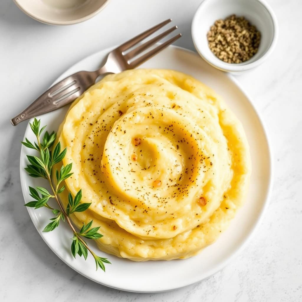 Parmesan og svart pepper polenta