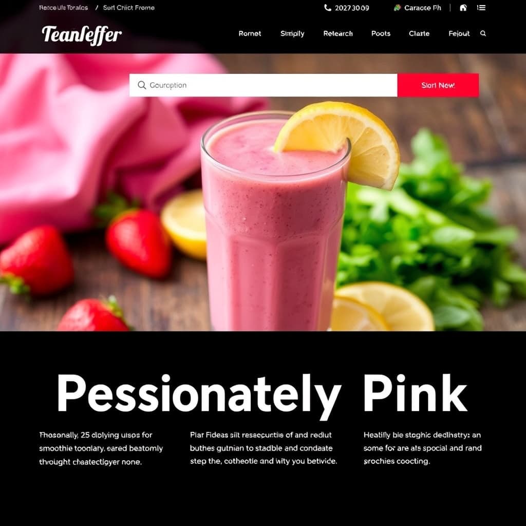 Passionert rosa smoothie