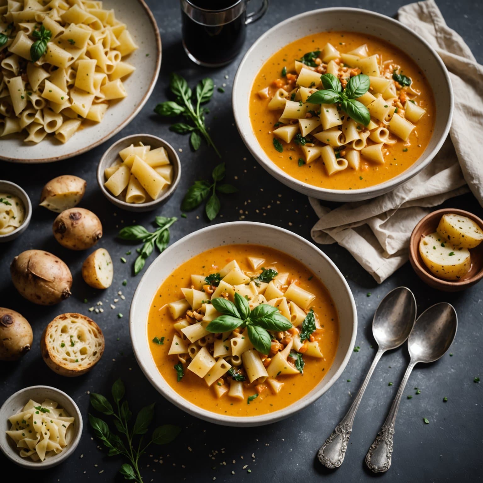 Pasta e Patate – Pasta- og potetsuppe