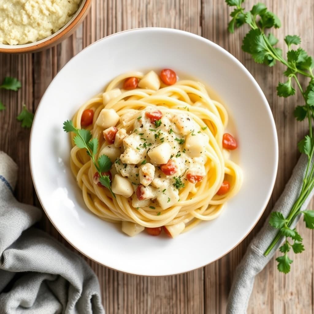 Pasta med potetsaus alla Decaro
