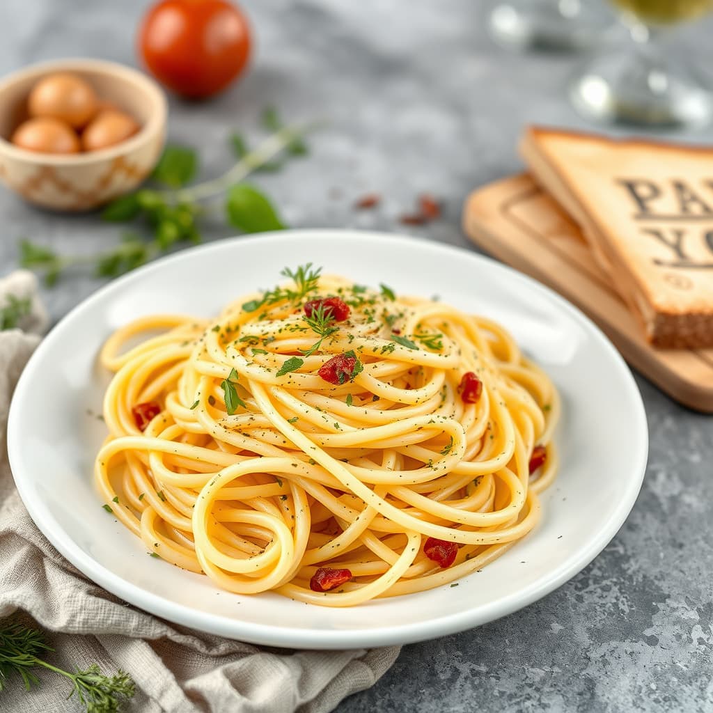 Pasta "Rags" med tusen urter