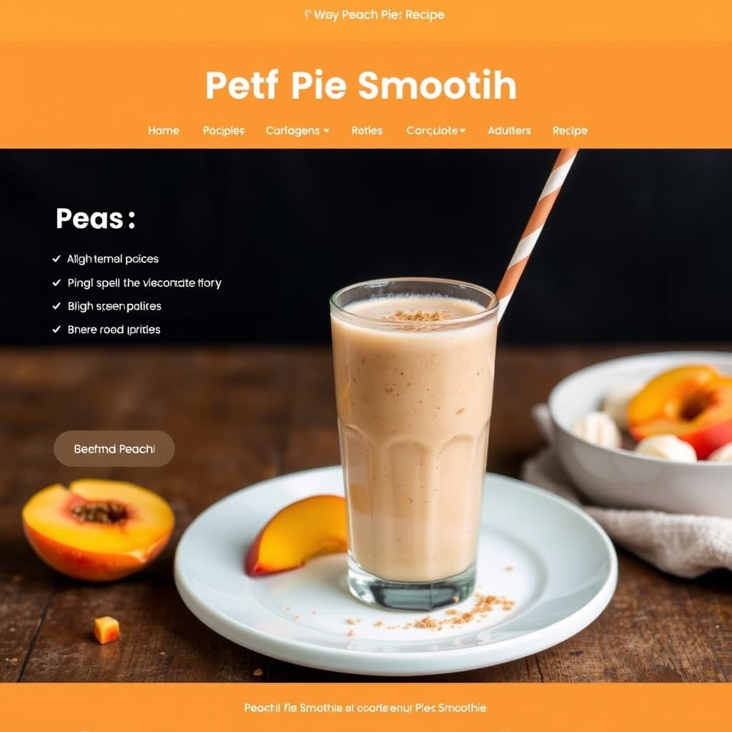 Peach Pie Smoothie