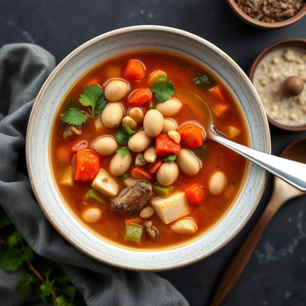 Peanøtt- og grønnsakssuppe