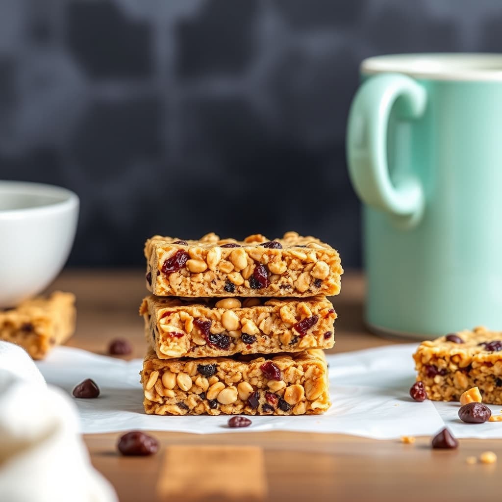 Peanøtt- og rosinkornbarer