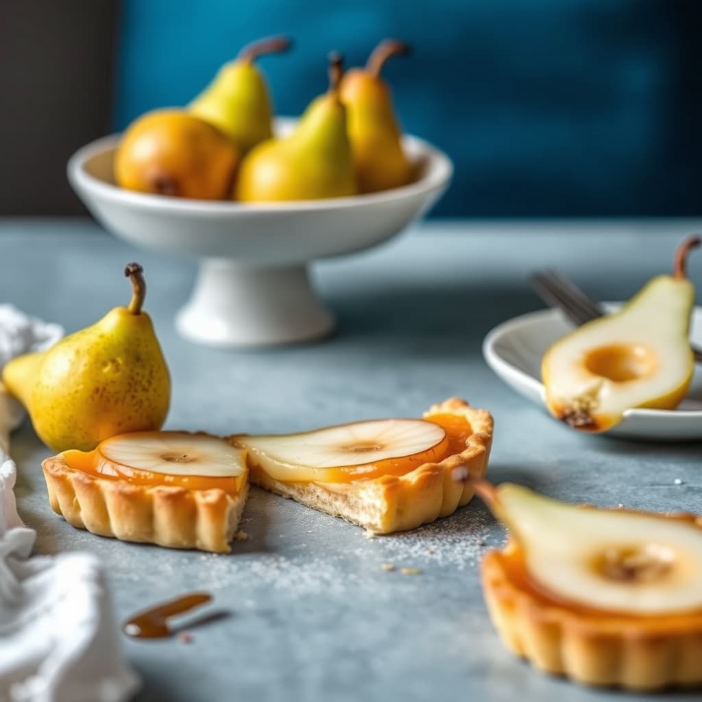 Pear Tarte Tatin med vanilje og ingefær