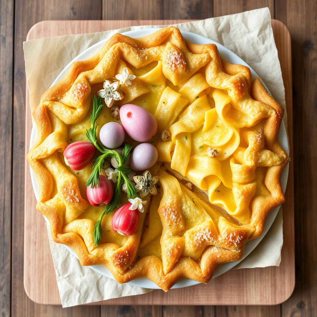 Pen påske-pastapai (Crostata di tagliolini)