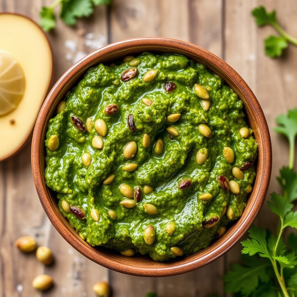 Persille- og pepitapesto