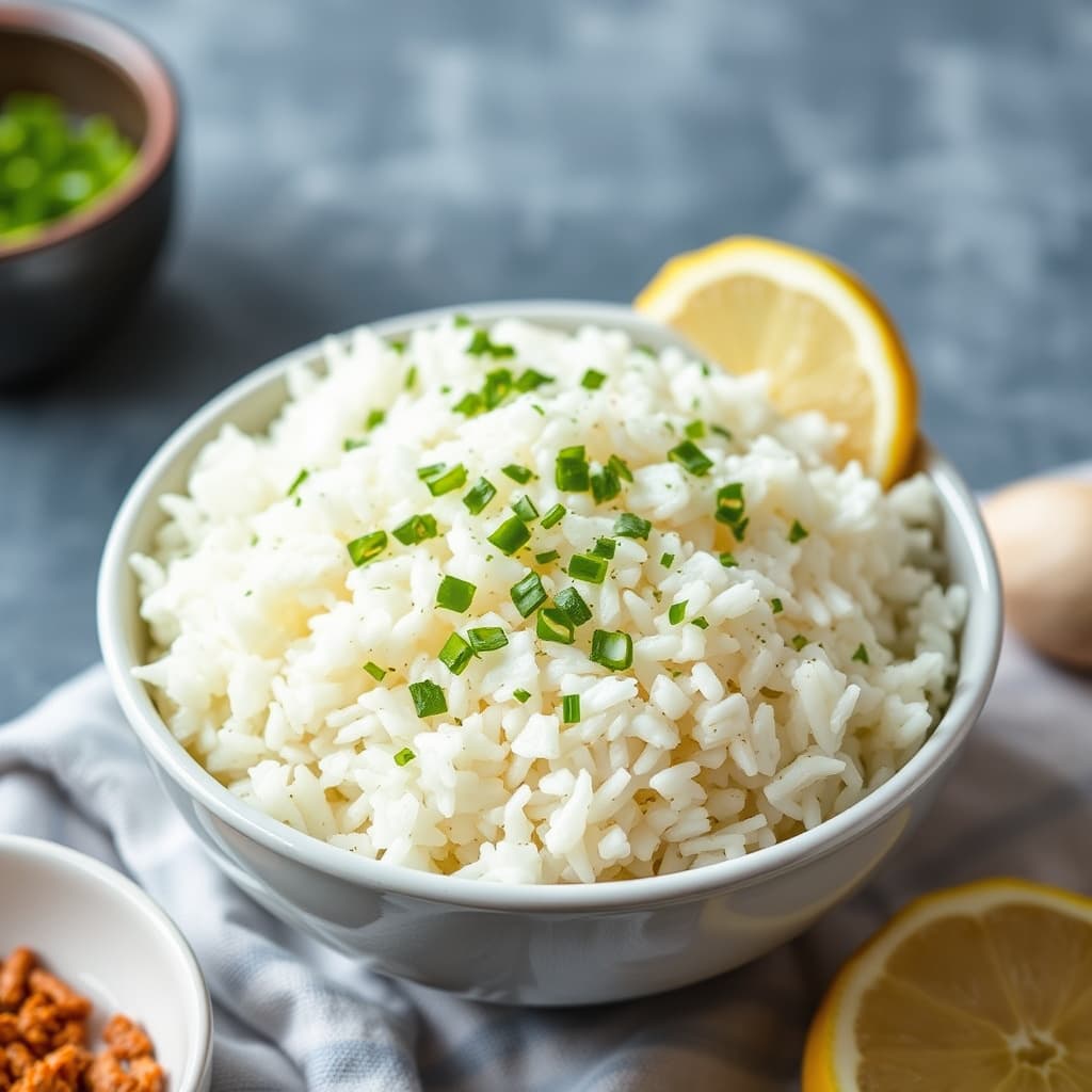 Persisk dampet hvit ris (Chelo)