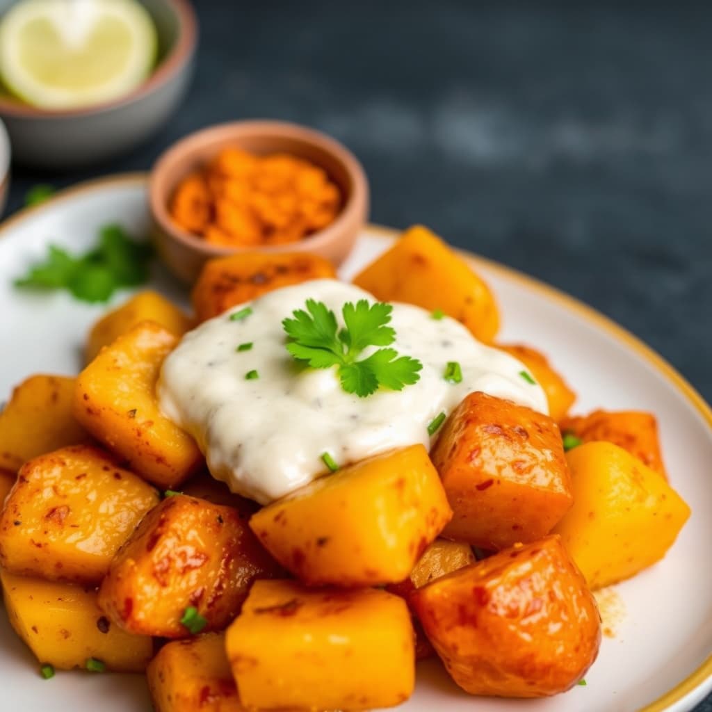 Peruanske poteter med krydret kremsaus (Papas a la Huancaina)