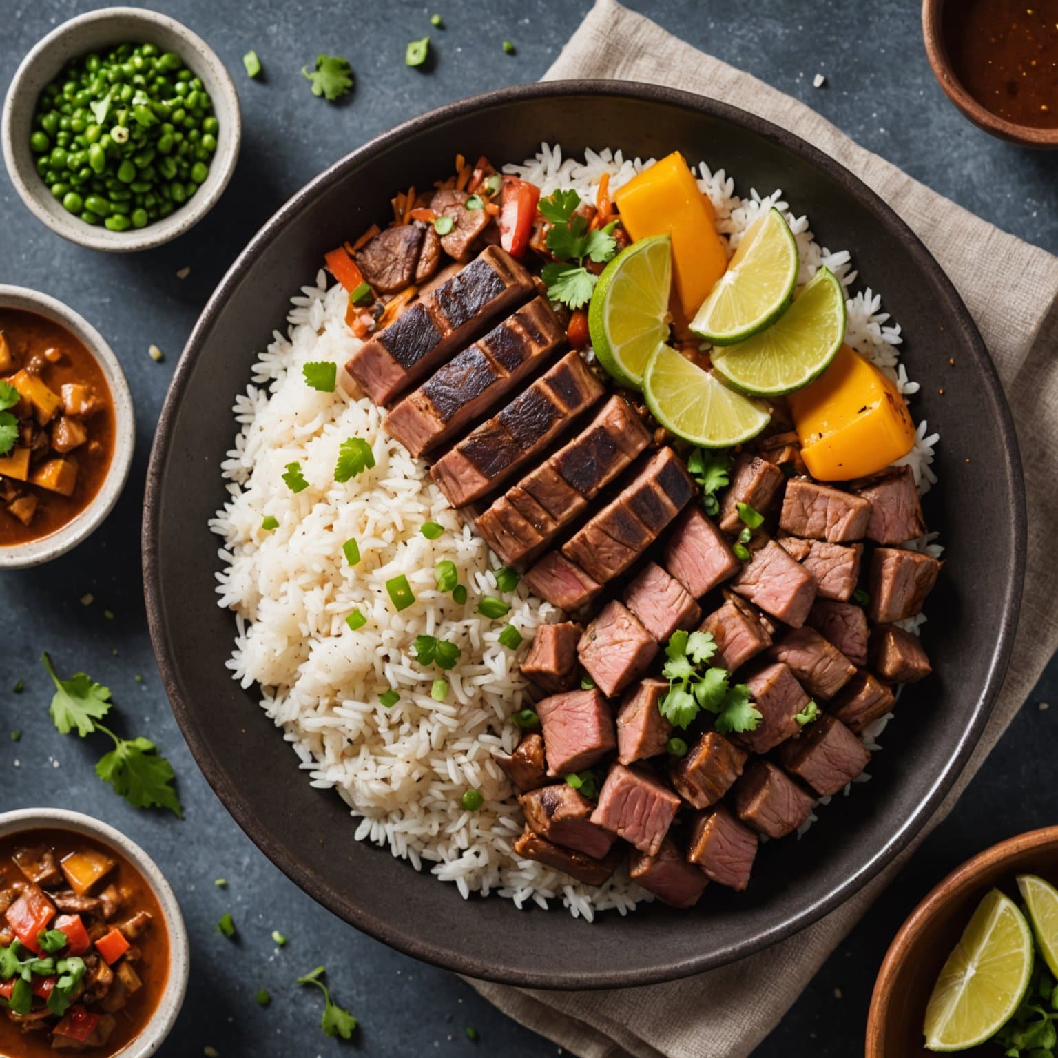 Peruviansk kjøtt og ris