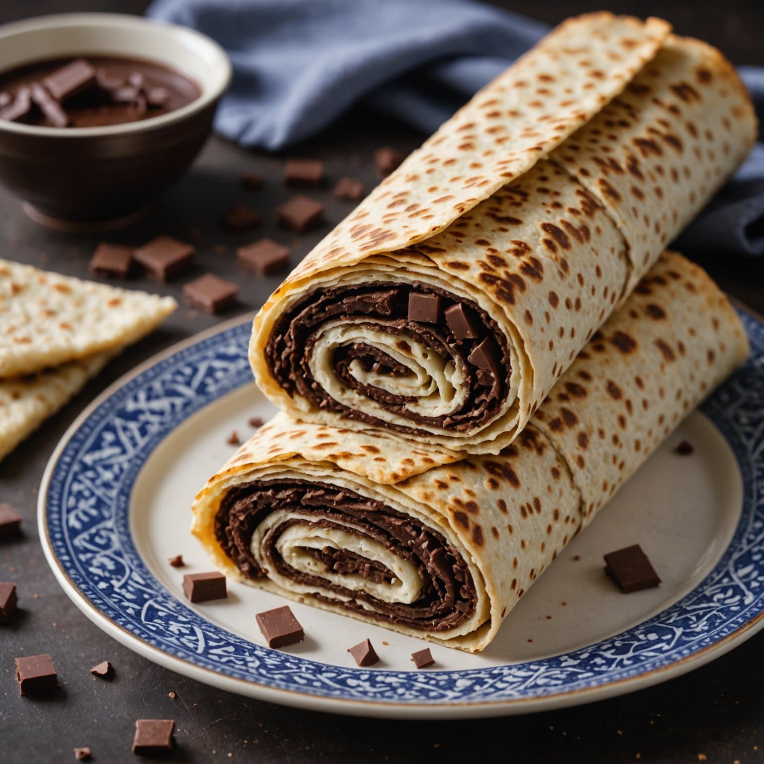 Pesach-sjokoladekrem-matza-rull