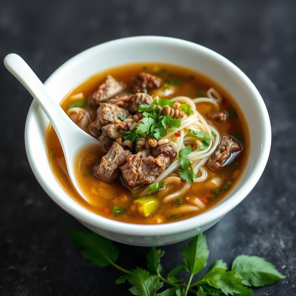 Pho (vietnamesisk biff- og risnudelsuppe)