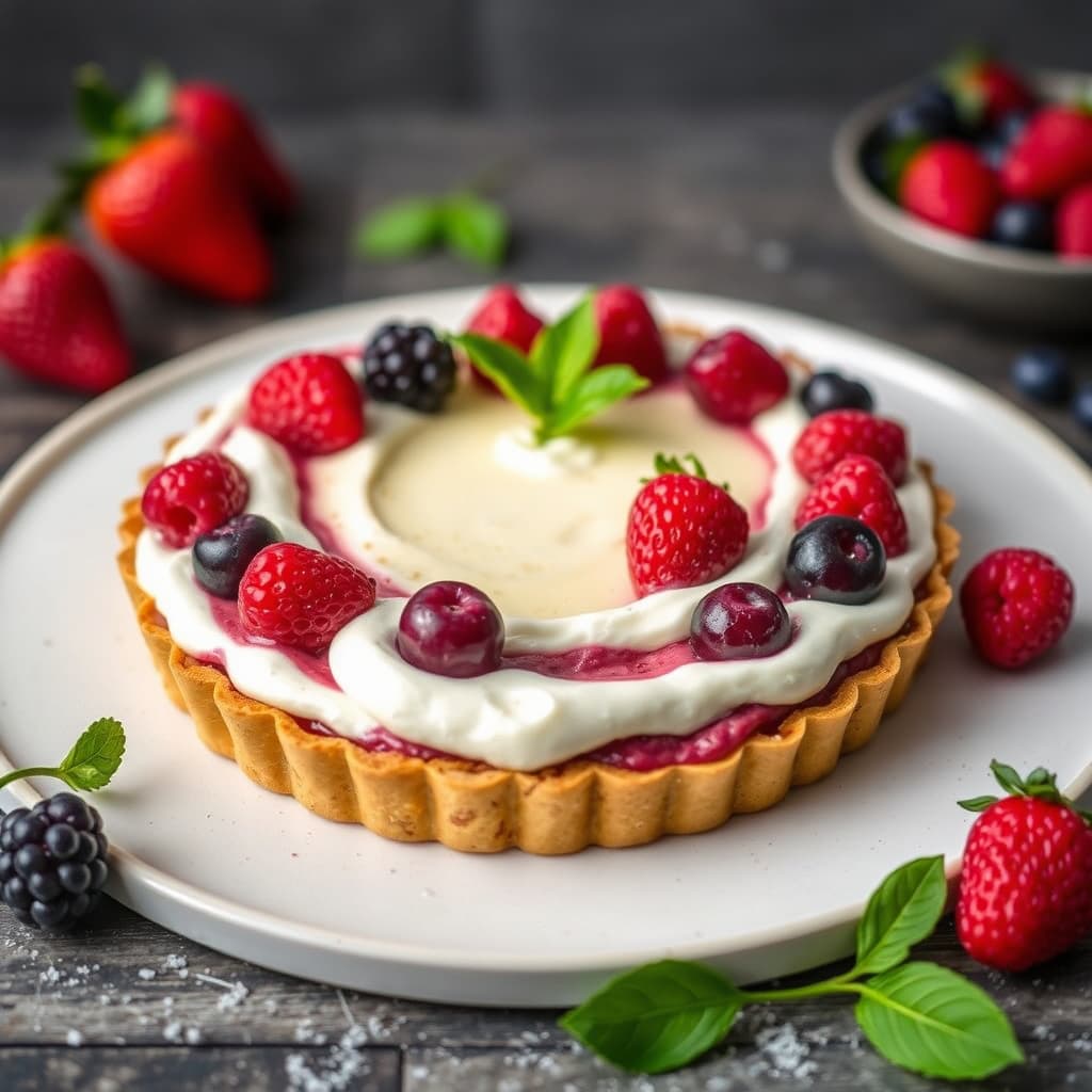 Phyllo-bær-sabajonterte