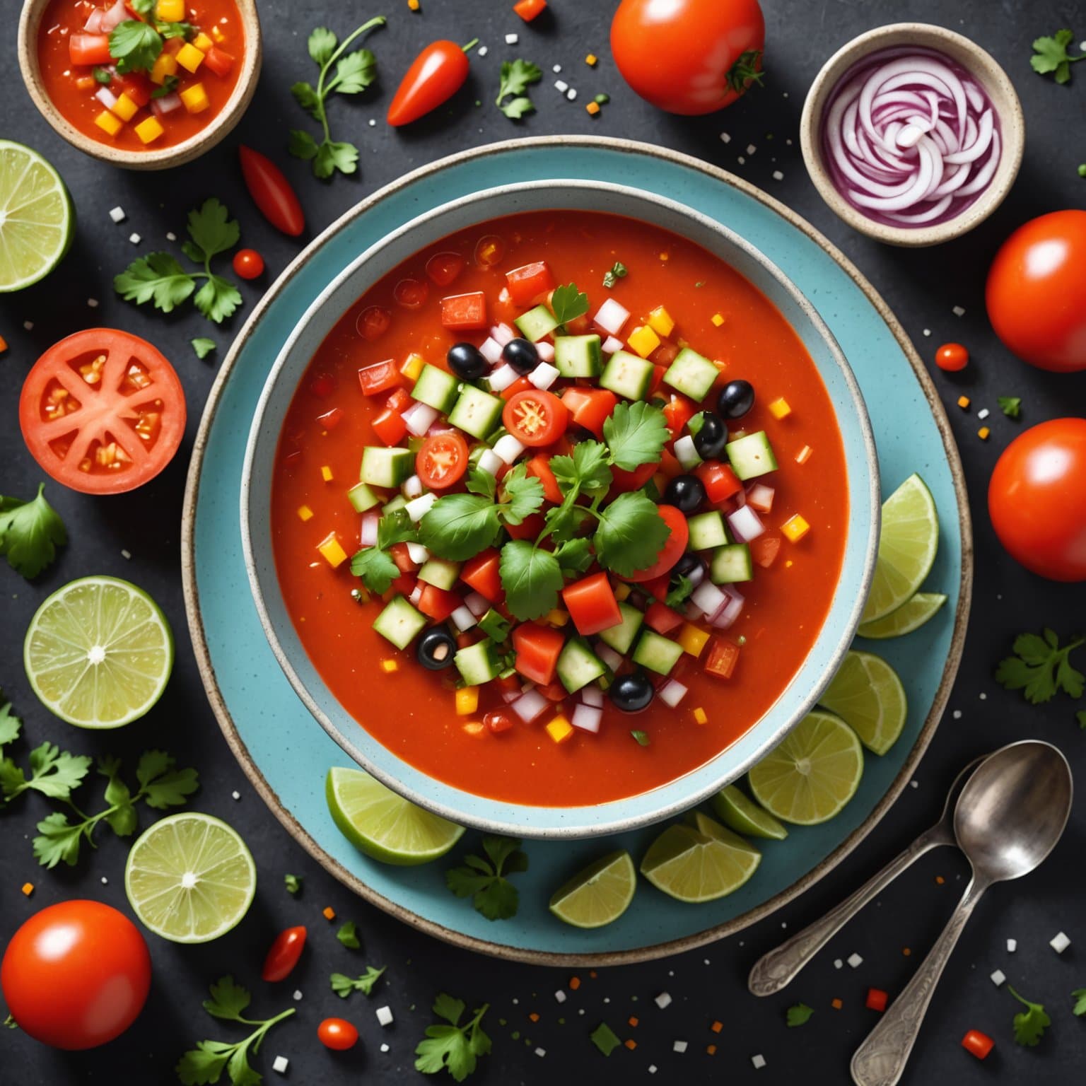 Pica De Gallo-inspirert gazpacho (uten gluten)