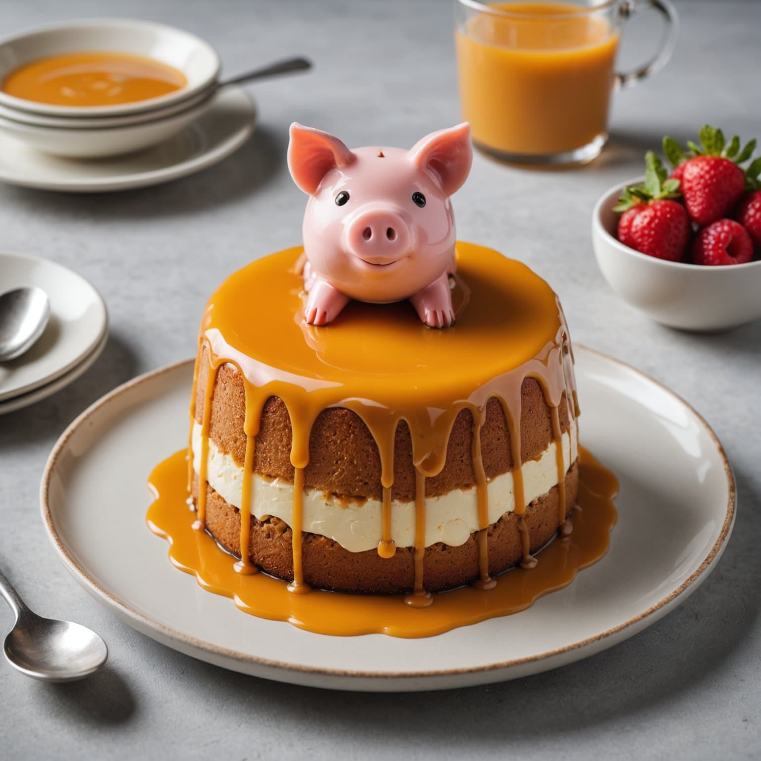 Piggy Pudding Dessertkake