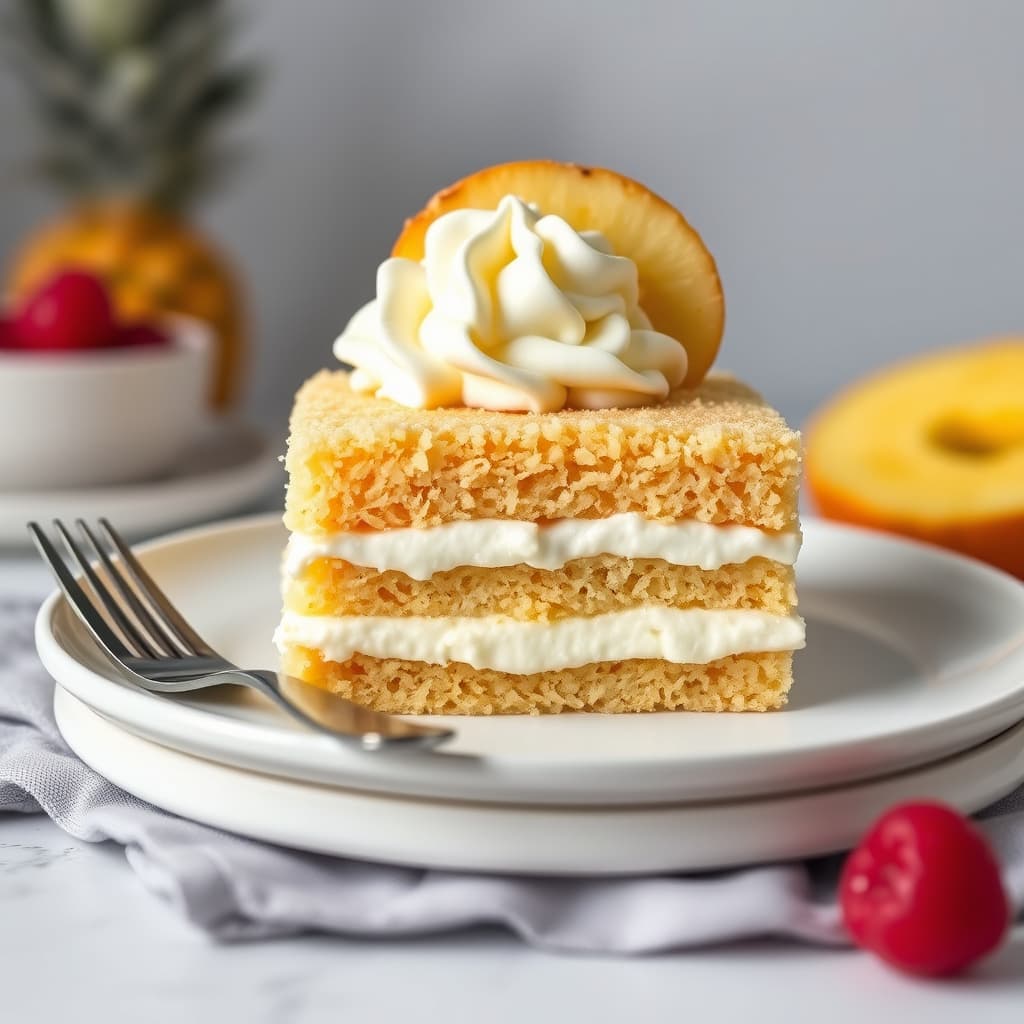 Pina Colada Tres Leches-kaker