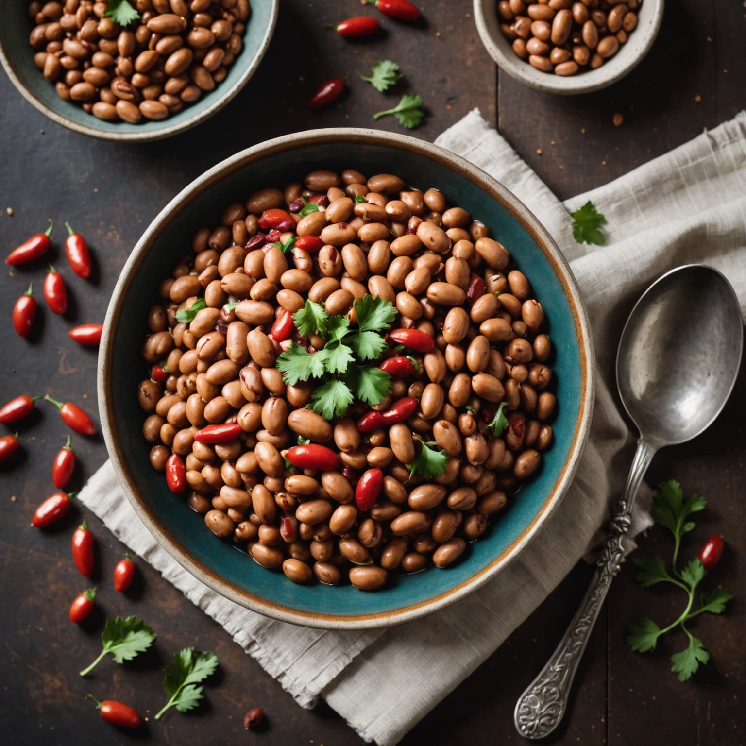 Pinto-bønner med chili