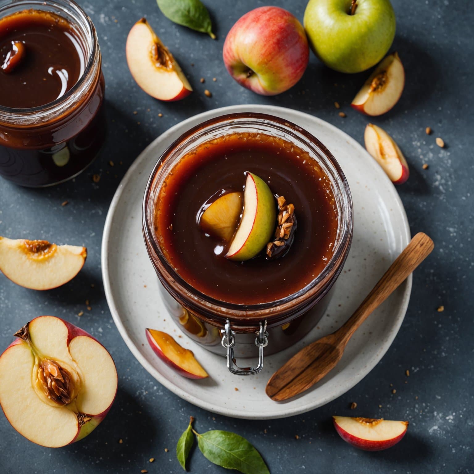 Plomme- og eplebunn med agave