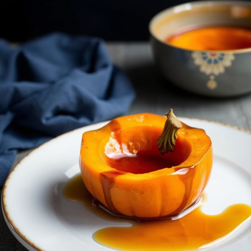 Poached Pumpkin i sirup
