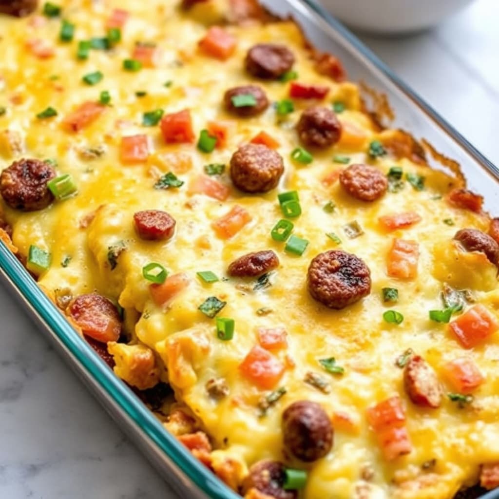 Pølse- og grønn chiligrateng