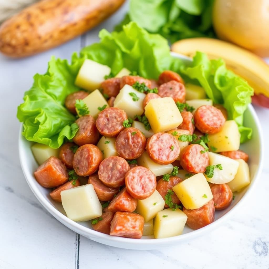 Pølse- og potetsalat