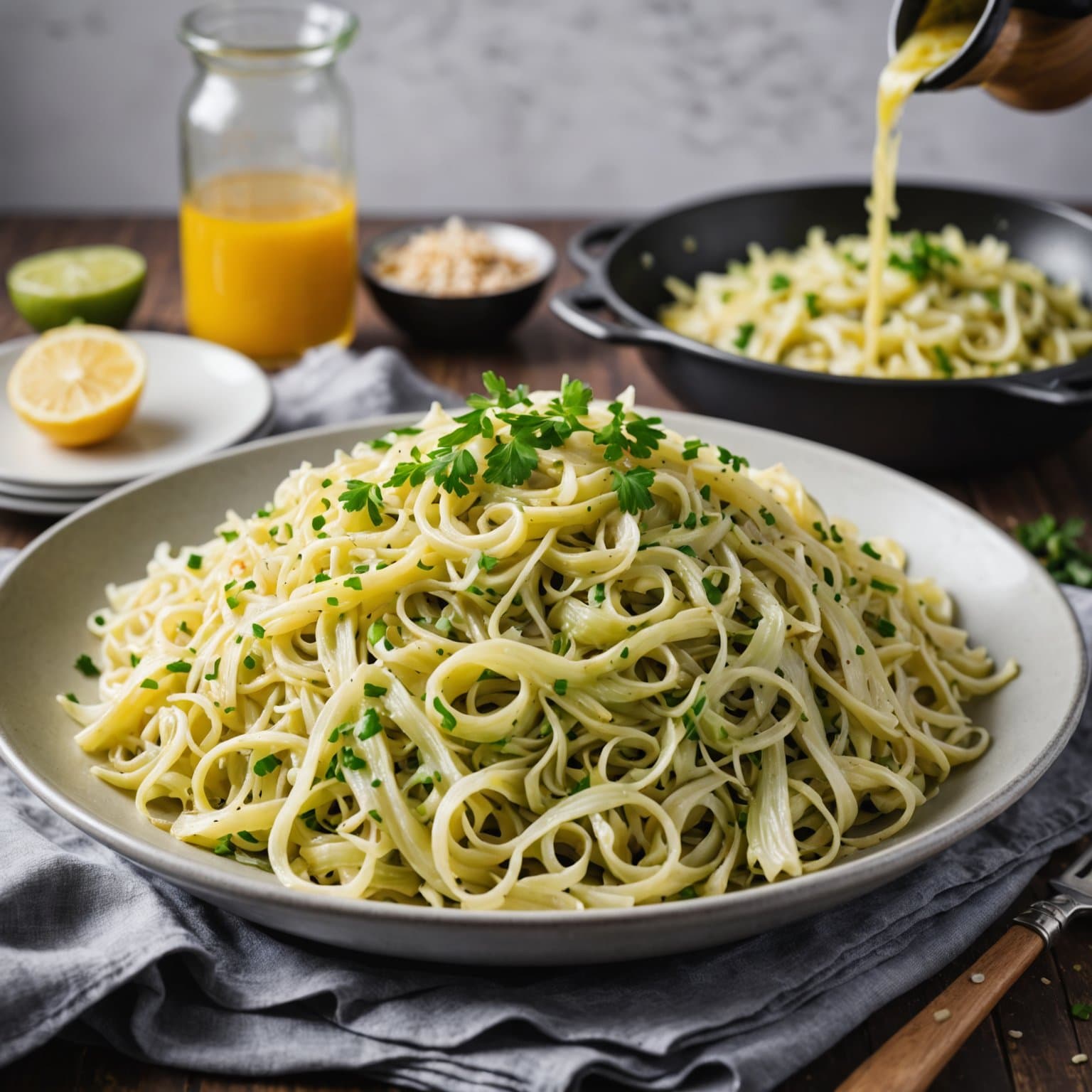 Polske kålrabistopper med nudler