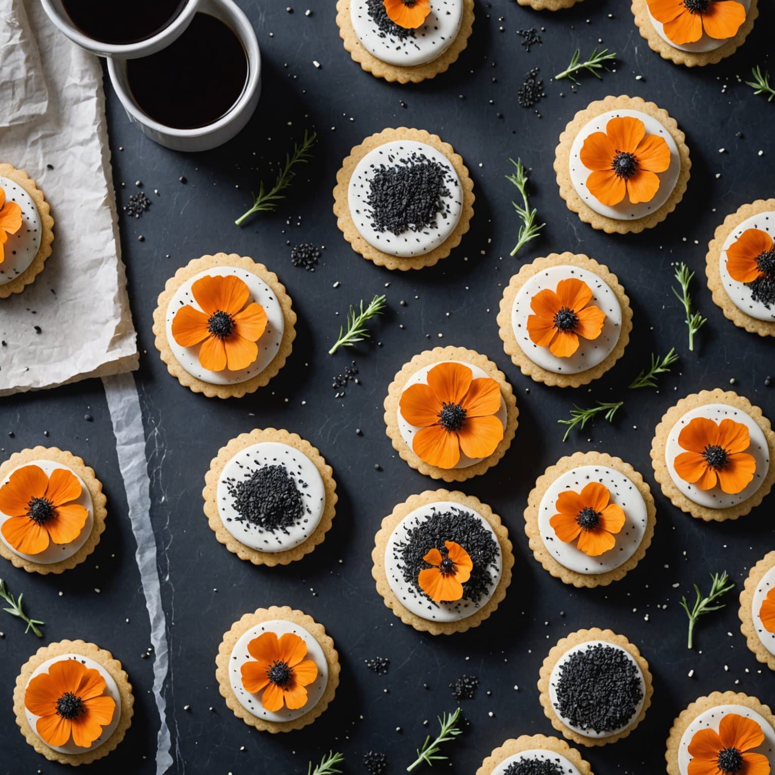 Poppy Seed Shortbreads