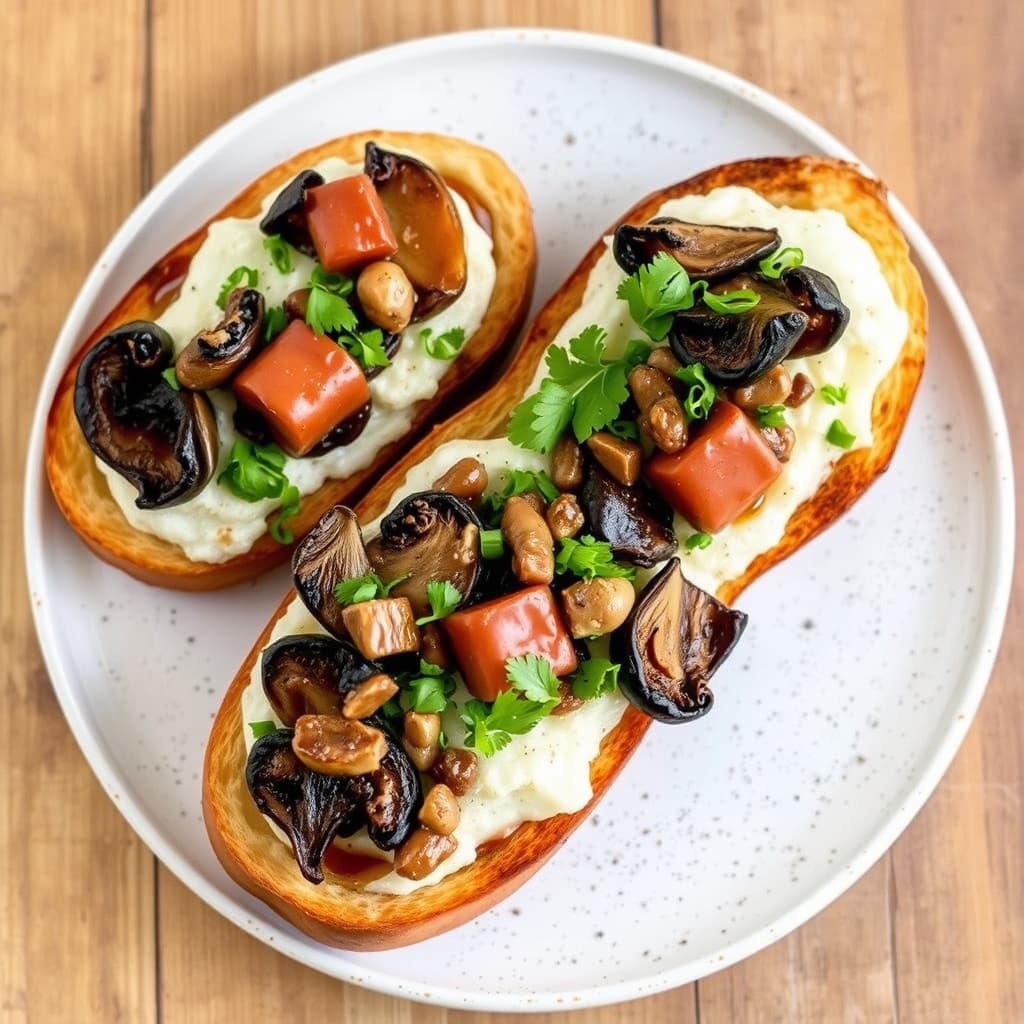 Porcini-bruschette med nipitella