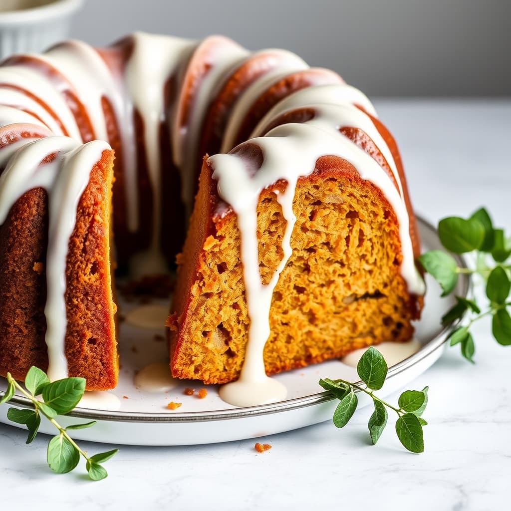 Porterfield gresskarbundt med snøhvit glasur