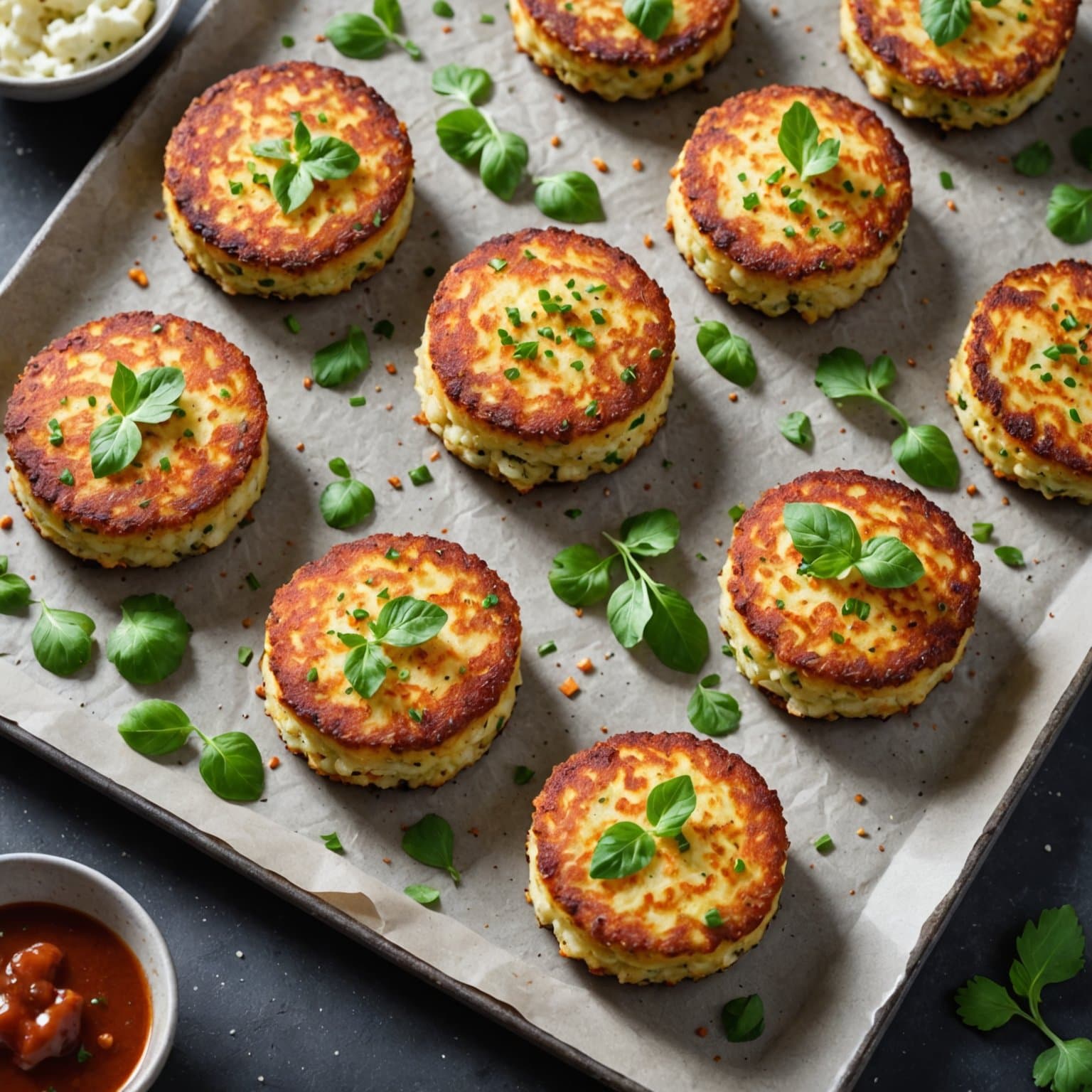 Potet- og blomkålskaker