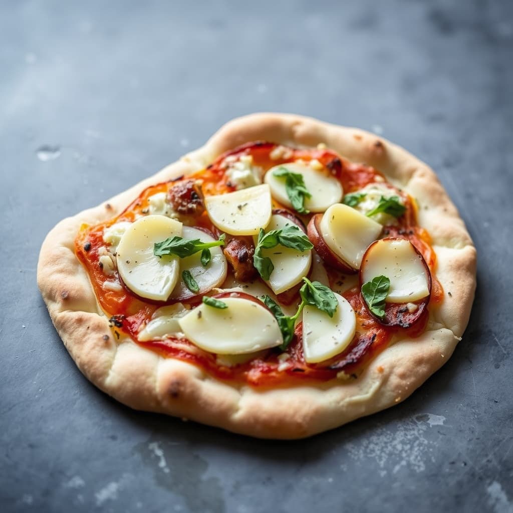 Potet- og fennikelpizza med Taleggio
