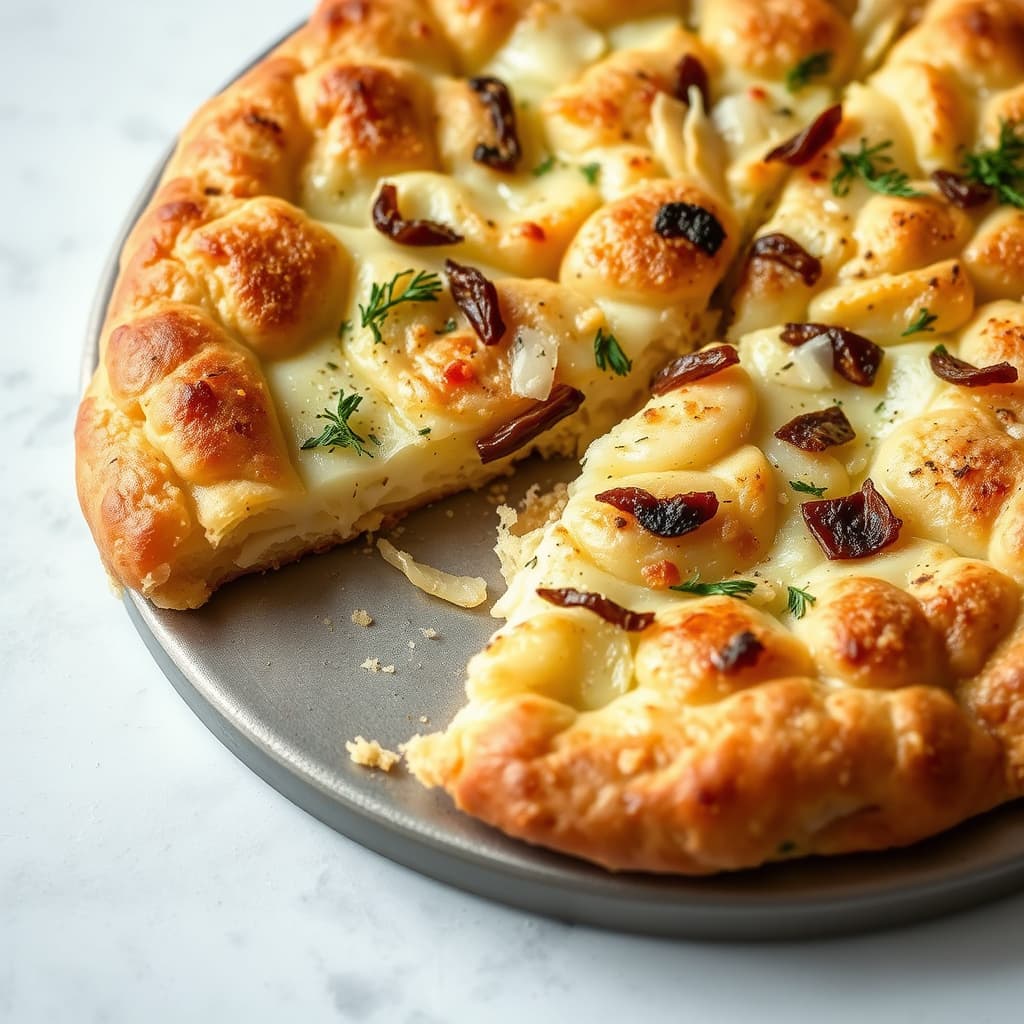 Potet-, parmesan- og ansjosfocaccia