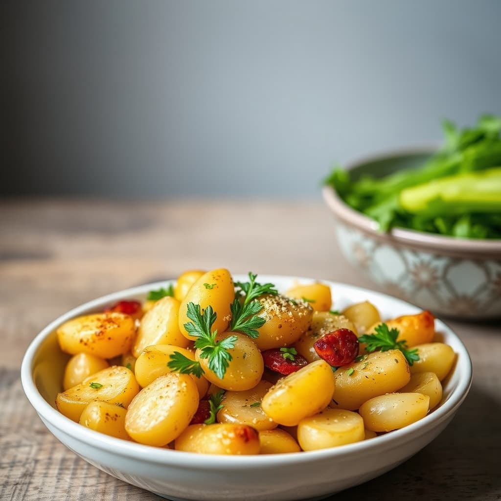 Potetbåter med persillade